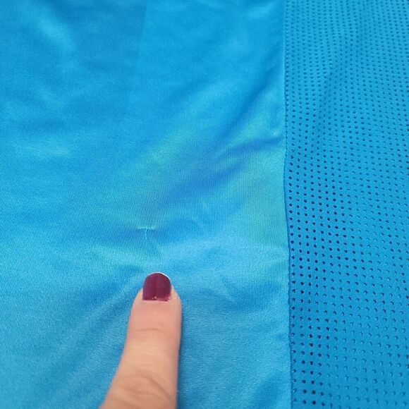 Nike Tiger Woods Collection Golf Polo Shirt Mens XL Blue TW DriFit Mesh Venting - Picture 8 of 10